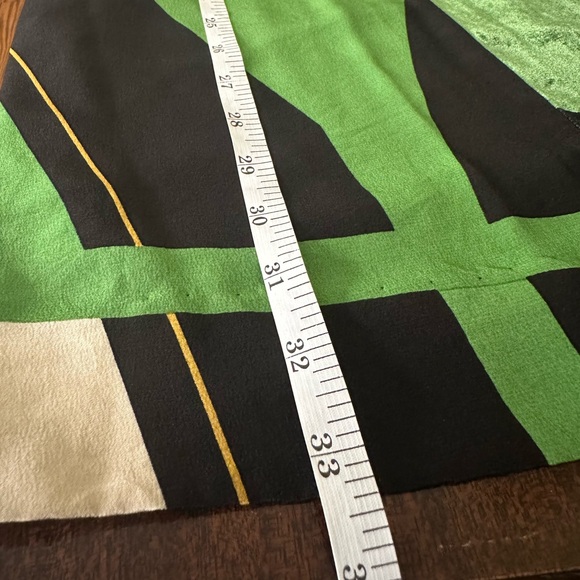 Anthropologie - A Common Thread Geometric print Silk and velvet dress Medium GUC - Picture 11 of 11